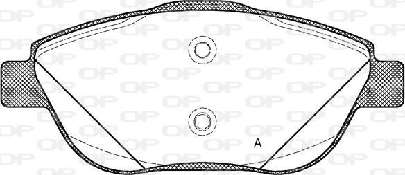 Open Parts BPA1392.10 - Kit de plaquettes de frein, frein à disque cwaw.fr