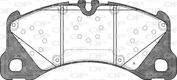 Open Parts BPA1345.40 - Kit de plaquettes de frein, frein à disque cwaw.fr