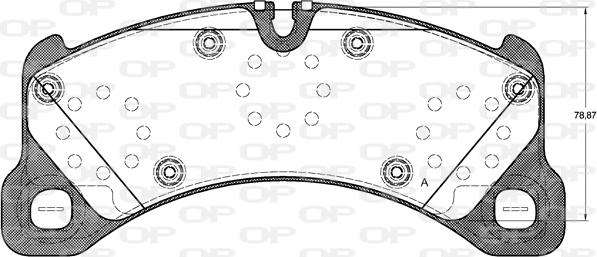 Open Parts BPA1345.50 - Kit de plaquettes de frein, frein à disque cwaw.fr