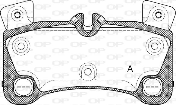 Open Parts BPA1346.00 - Kit de plaquettes de frein, frein à disque cwaw.fr