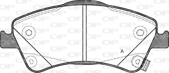 Open Parts BPA1341.02 - Kit de plaquettes de frein, frein à disque cwaw.fr