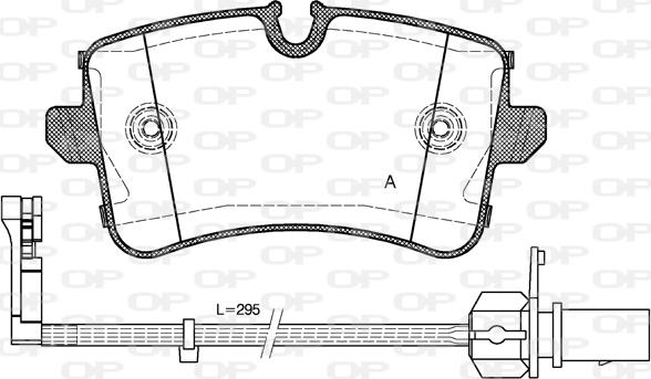 Open Parts BPA1343.10 - Kit de plaquettes de frein, frein à disque cwaw.fr