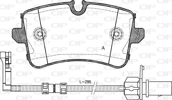 Open Parts BPA1343.20 - Kit de plaquettes de frein, frein à disque cwaw.fr