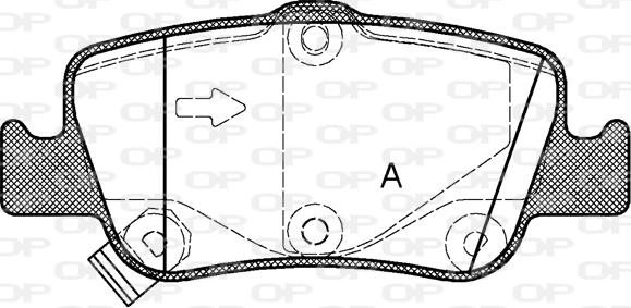 Open Parts BPA1356.02 - Kit de plaquettes de frein, frein à disque cwaw.fr