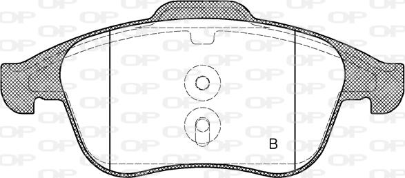 Open Parts BPA1350.00 - Kit de plaquettes de frein, frein à disque cwaw.fr