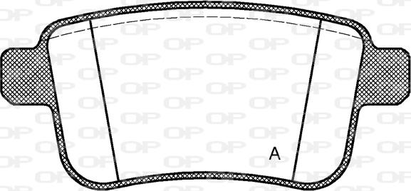 Open Parts BPA1352.00 - Kit de plaquettes de frein, frein à disque cwaw.fr