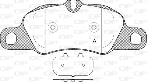 Open Parts BPA1366.00 - Kit de plaquettes de frein, frein à disque cwaw.fr