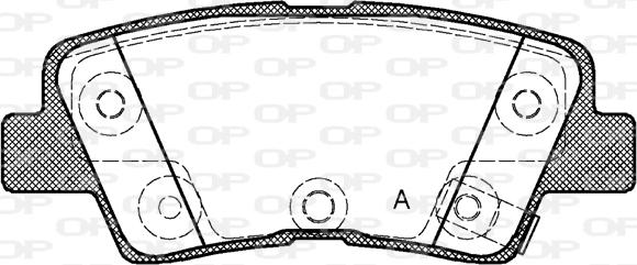 Open Parts BPA1362.42 - Kit de plaquettes de frein, frein à disque cwaw.fr