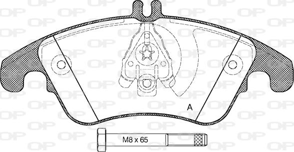 Open Parts BPA1304.00 - Kit de plaquettes de frein, frein à disque cwaw.fr