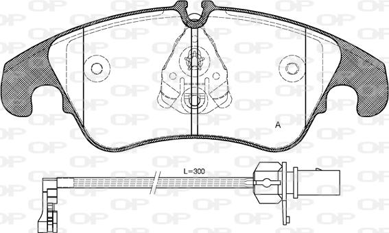 Open Parts BPA1304.31 - Kit de plaquettes de frein, frein à disque cwaw.fr