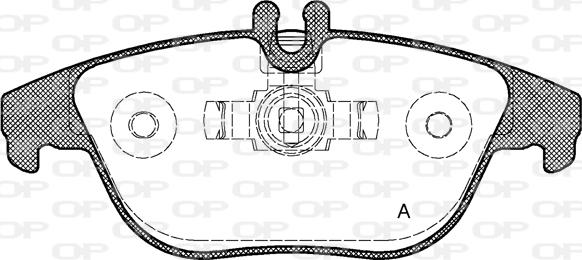 Open Parts BPA1305.00 - Kit de plaquettes de frein, frein à disque cwaw.fr