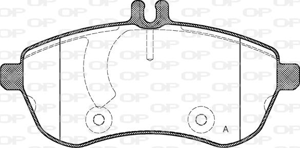 Open Parts BPA1301.00 - Kit de plaquettes de frein, frein à disque cwaw.fr