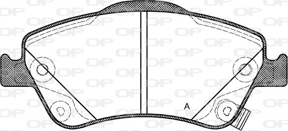 Open Parts BPA1310.02 - Kit de plaquettes de frein, frein à disque cwaw.fr