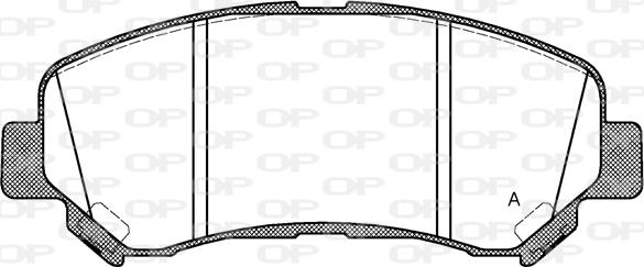 Open Parts BPA1318.00 - Kit de plaquettes de frein, frein à disque cwaw.fr