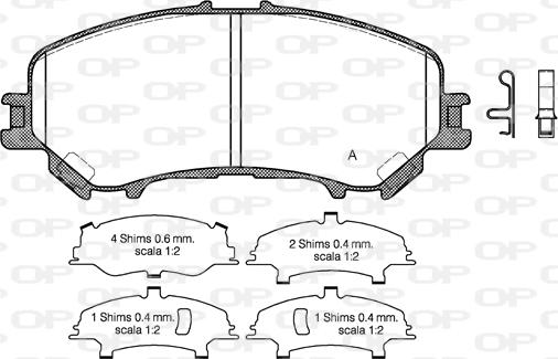 Open Parts BPA1318.22 - Kit de plaquettes de frein, frein à disque cwaw.fr