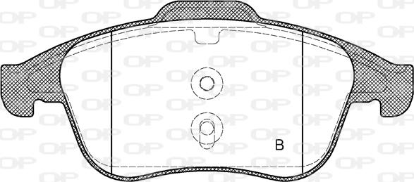 Open Parts BPA1389.00 - Kit de plaquettes de frein, frein à disque cwaw.fr