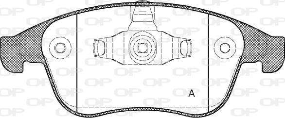 Open Parts BPA1389.00 - Kit de plaquettes de frein, frein à disque cwaw.fr