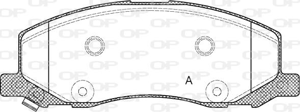 Open Parts BPA1386.02 - Kit de plaquettes de frein, frein à disque cwaw.fr