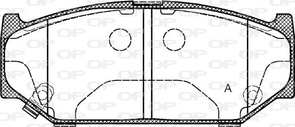 Open Parts BPA1381.11 - Kit de plaquettes de frein, frein à disque cwaw.fr