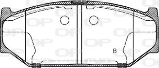 Open Parts BPA1381.11 - Kit de plaquettes de frein, frein à disque cwaw.fr