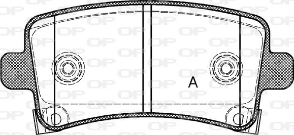 Open Parts BPA1388.04 - Kit de plaquettes de frein, frein à disque cwaw.fr