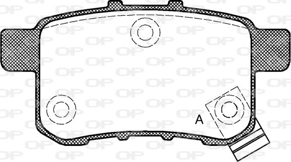 Open Parts BPA1332.02 - Kit de plaquettes de frein, frein à disque cwaw.fr