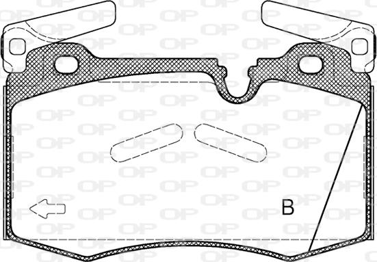 Open Parts BPA1374.00 - Kit de plaquettes de frein, frein à disque cwaw.fr