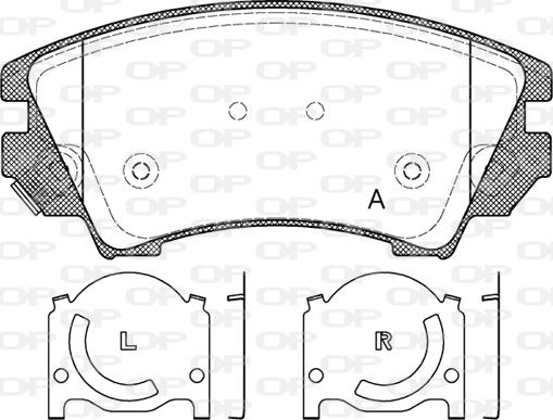 Open Parts BPA1375.12 - Kit de plaquettes de frein, frein à disque cwaw.fr