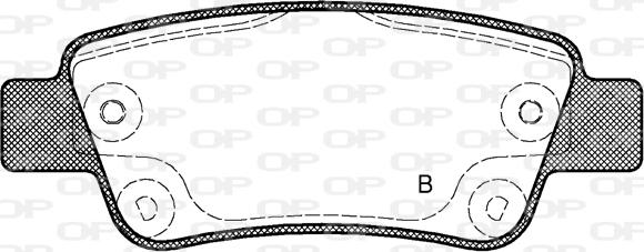 Open Parts BPA1290.02 - Kit de plaquettes de frein, frein à disque cwaw.fr