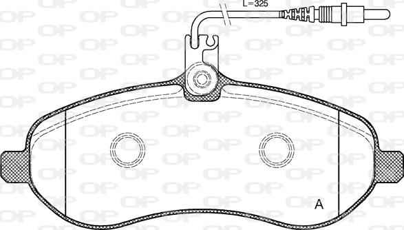 Open Parts BPA1292.01 - Kit de plaquettes de frein, frein à disque cwaw.fr