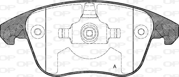 Open Parts BPA1249.00 - Kit de plaquettes de frein, frein à disque cwaw.fr