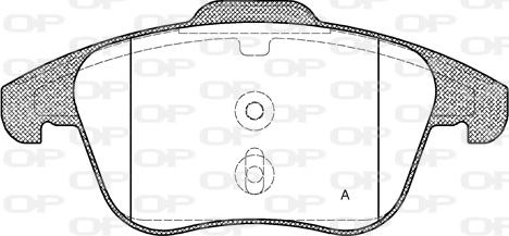 Open Parts BPA1249.30 - Kit de plaquettes de frein, frein à disque cwaw.fr