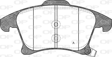 Open Parts BPA1249.22 - Kit de plaquettes de frein, frein à disque cwaw.fr