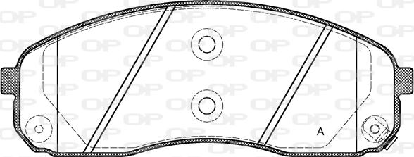 Open Parts BPA1244.02 - Kit de plaquettes de frein, frein à disque cwaw.fr