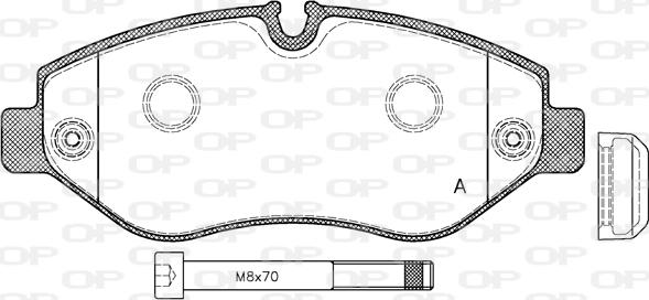 Open Parts BPA1245.00 - Kit de plaquettes de frein, frein à disque cwaw.fr