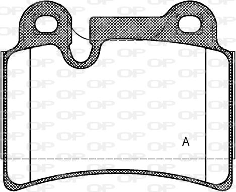 Open Parts BPA1240.00 - Kit de plaquettes de frein, frein à disque cwaw.fr