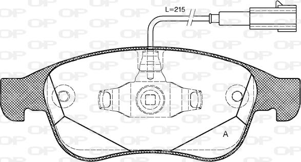 Open Parts BPA1248.02 - Kit de plaquettes de frein, frein à disque cwaw.fr