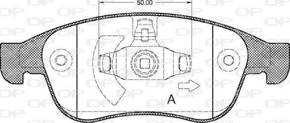 Open Parts BPA1248.10 - Kit de plaquettes de frein, frein à disque cwaw.fr