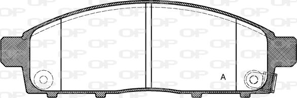 Open Parts BPA1242.01 - Kit de plaquettes de frein, frein à disque cwaw.fr