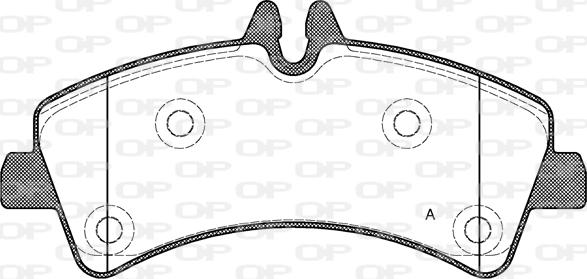 Open Parts BPA1247.00 - Kit de plaquettes de frein, frein à disque cwaw.fr