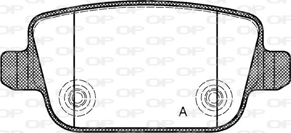 Open Parts BPA1256.00 - Kit de plaquettes de frein, frein à disque cwaw.fr