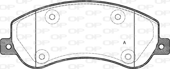 Open Parts BPA1250.00 - Kit de plaquettes de frein, frein à disque cwaw.fr