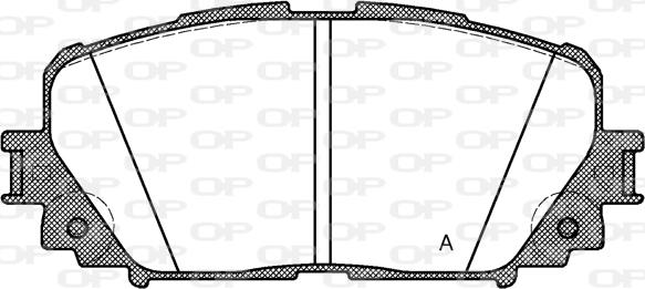 Open Parts BPA1258.00 - Kit de plaquettes de frein, frein à disque cwaw.fr