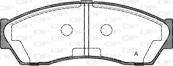 Open Parts BPA1253.00 - Kit de plaquettes de frein, frein à disque cwaw.fr