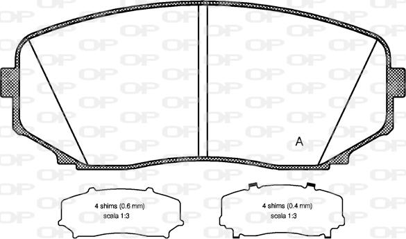 Open Parts BPA1267.02 - Kit de plaquettes de frein, frein à disque cwaw.fr