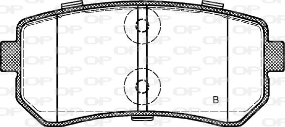 Open Parts BPA1209.02 - Kit de plaquettes de frein, frein à disque cwaw.fr