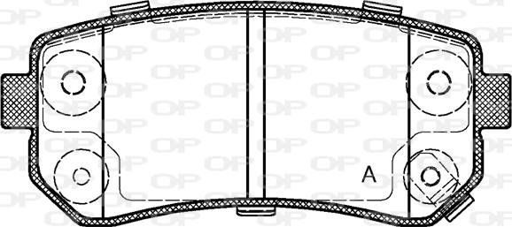 Open Parts BPA1209.02 - Kit de plaquettes de frein, frein à disque cwaw.fr