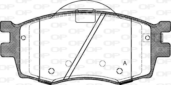 Open Parts BPA1208.02 - Kit de plaquettes de frein, frein à disque cwaw.fr