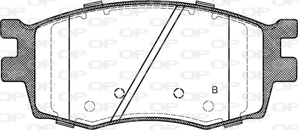 Open Parts BPA1208.02 - Kit de plaquettes de frein, frein à disque cwaw.fr