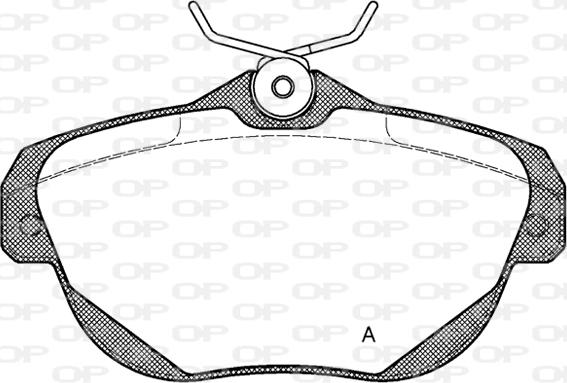 Open Parts BPA1203.00 - Kit de plaquettes de frein, frein à disque cwaw.fr